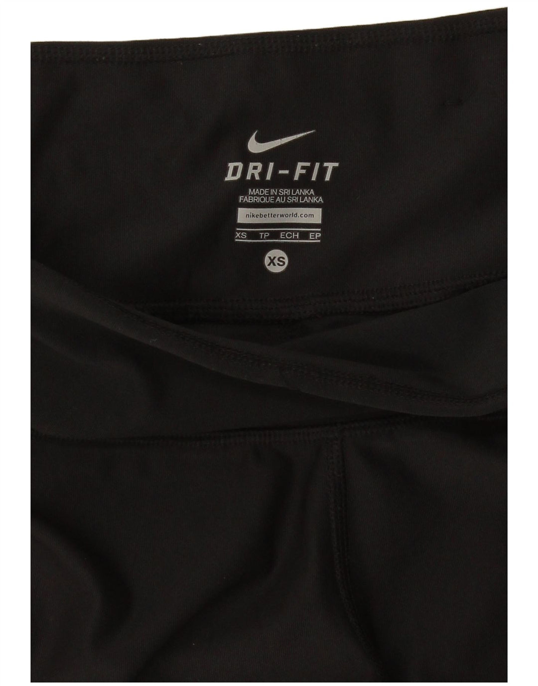 Nike Dame Dri Fit Leggings UK 6 XS Sort