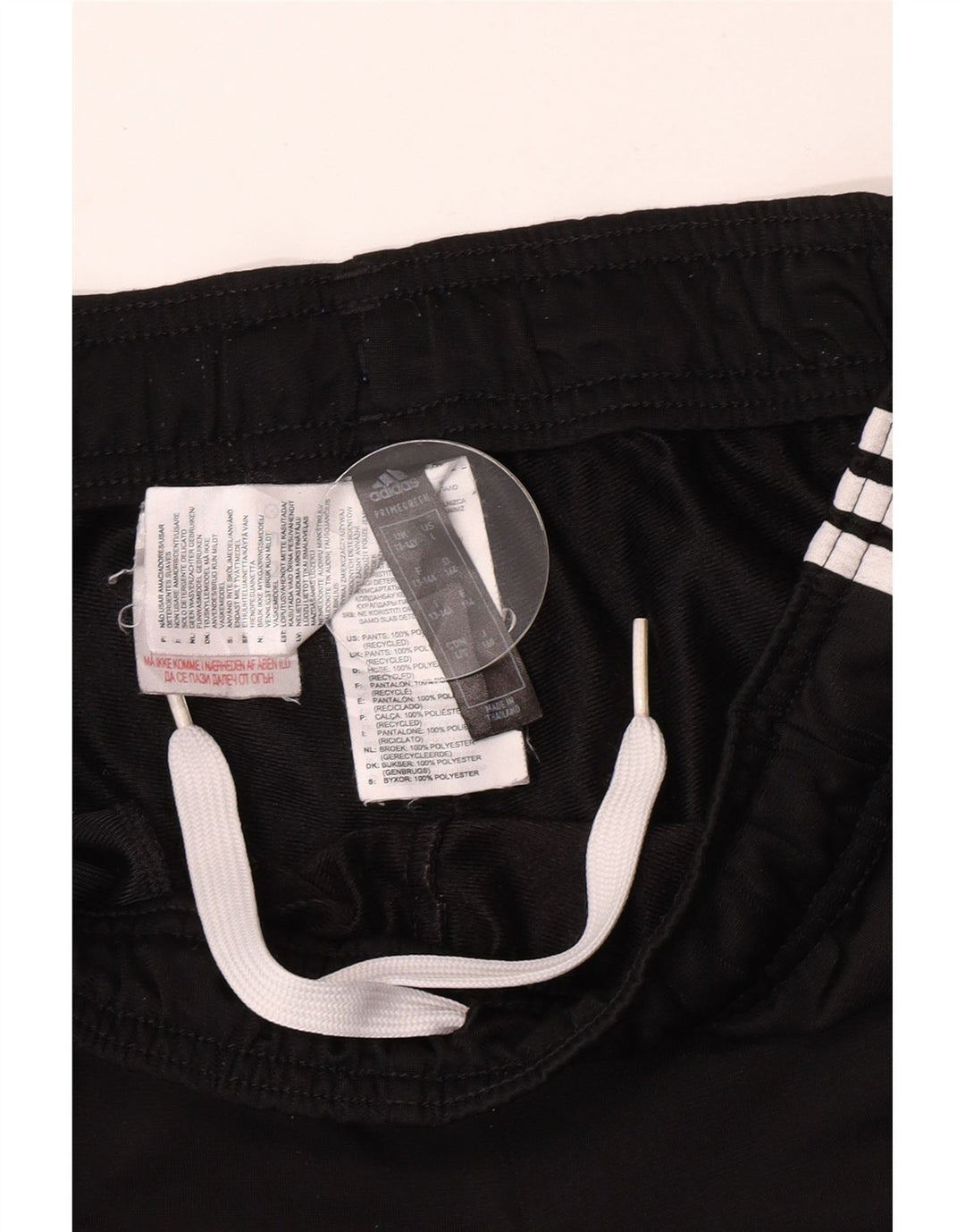 Adidas Drenge Træningsdragt Bukser Joggers 13-14 År Sort Polyester