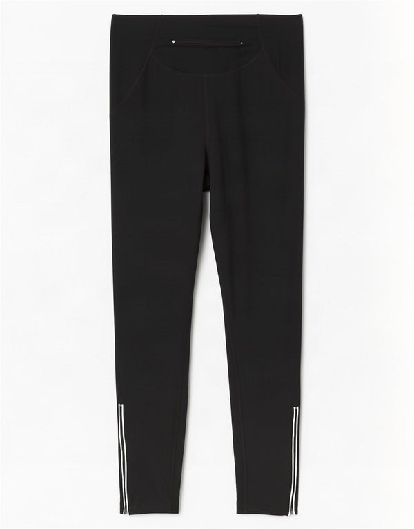 Nike Dame Leggings UK 10/12 Medium Sort Polyester