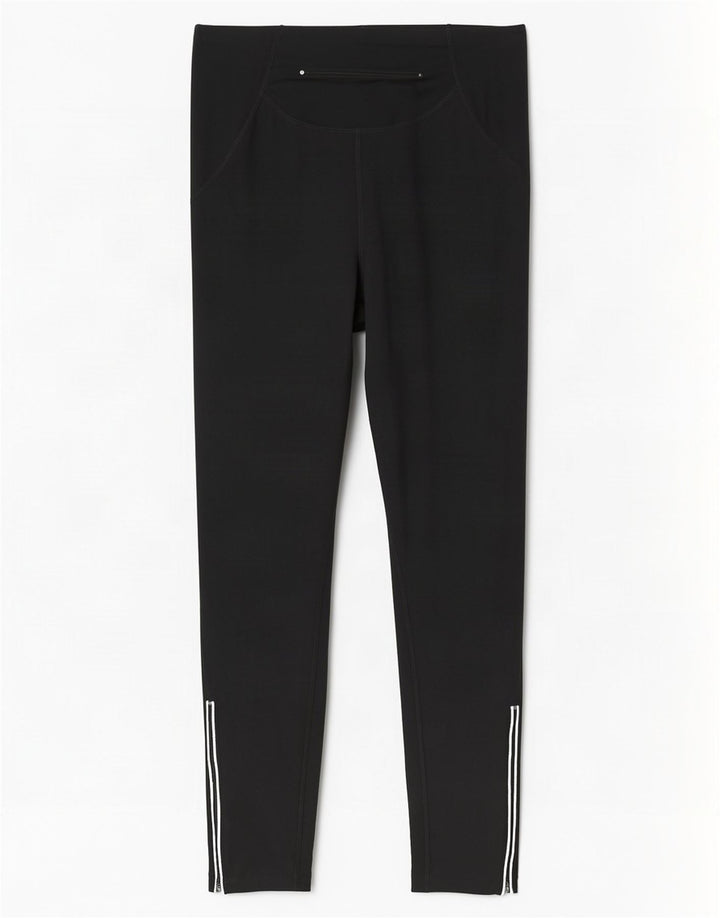 Nike Dame Leggings UK 10/12 Medium Sort Polyester