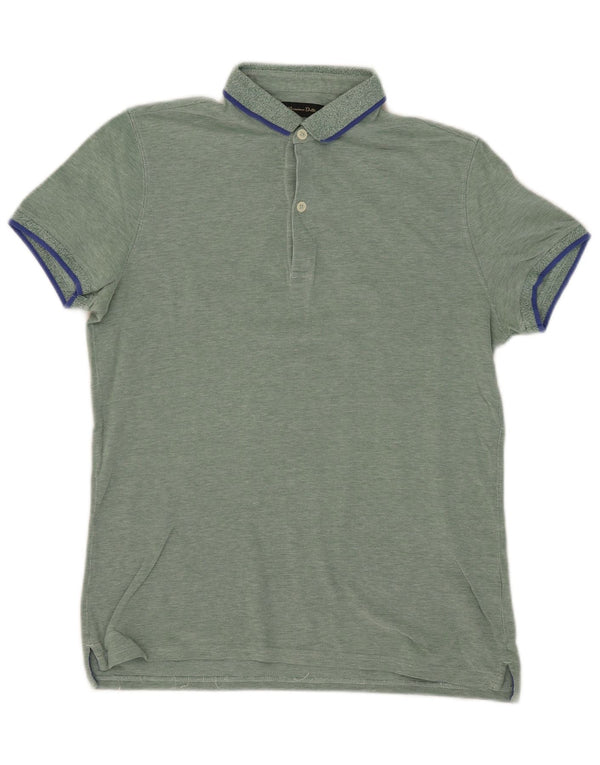 MASSIMO DUTTI Herre poloshirt Medium Grøn Flecked