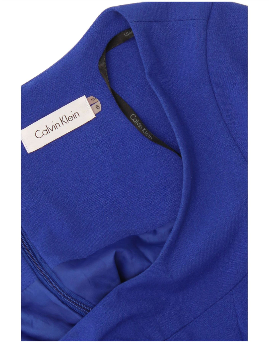 Calvin Klein Dame A-Line Kjole US 6 Medium Blue