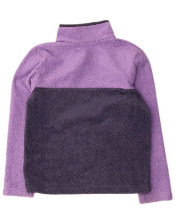 Columbia Girls Fleece Jumper 10-11 år Medium Lilla Colourblock