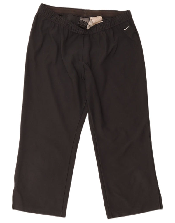 Nike Dame Dri Fit Capri Træningsdragt Bukser UK 16/18 XL Grå Polyester