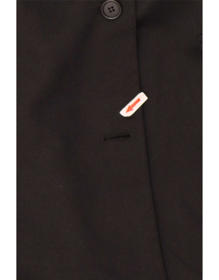 Gina Lebole Dame Dobbeltradet Frakke UK 14 Medium Sort