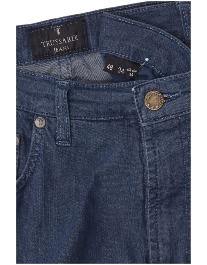 TRUSSARDI Straight jeans til mænd W32 L32 Blå