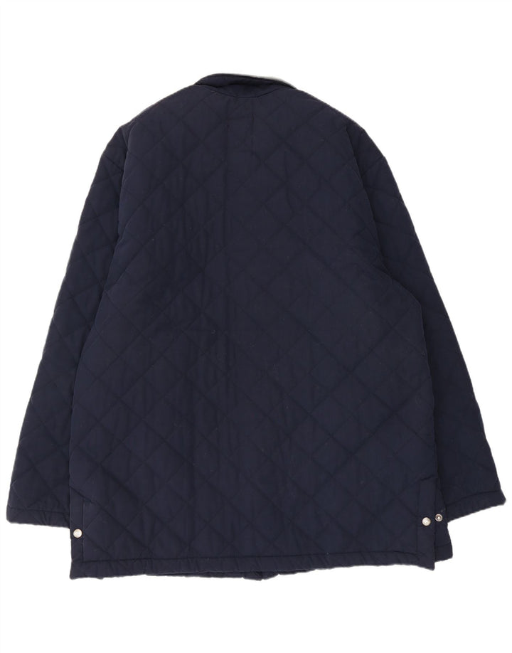 Roy Rogers Herre quiltet jakke UK 42 XL Navy Blue