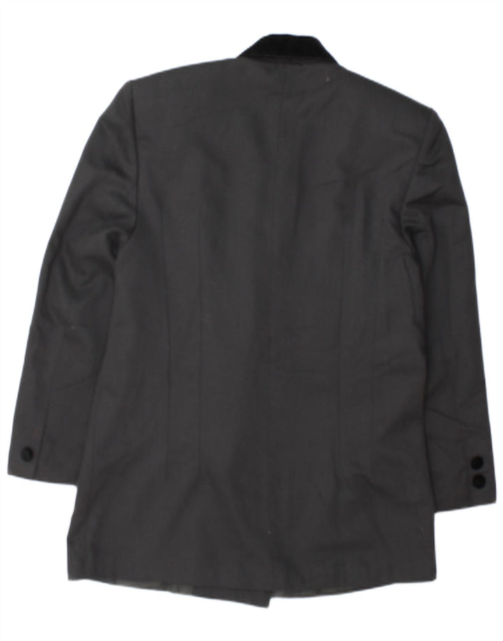 MISS H Dame Dobbeltradet Blazer Jacket UK 14 Medium Grey Colourblock