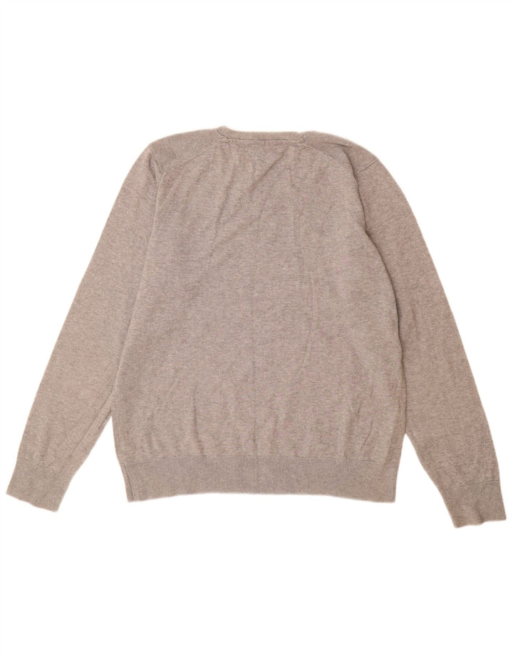Marks & Spencer Dame Autograph V-hals Jumper Sweater UK 14 Medium Grey