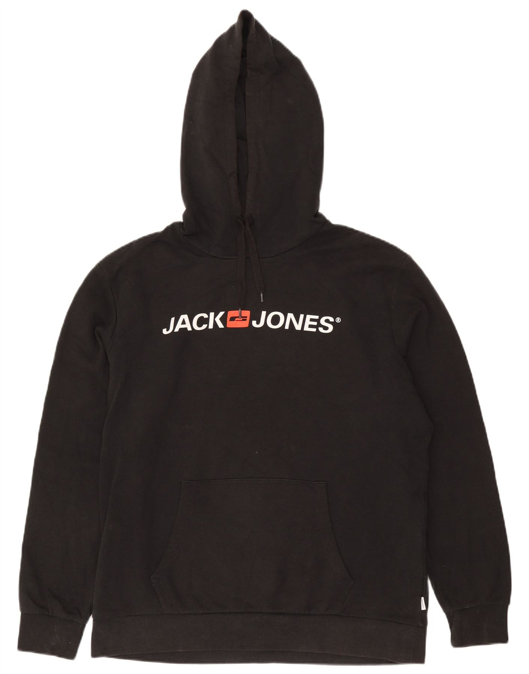 Jack & Jones Grafisk hættetrøje til mænd XL Sort