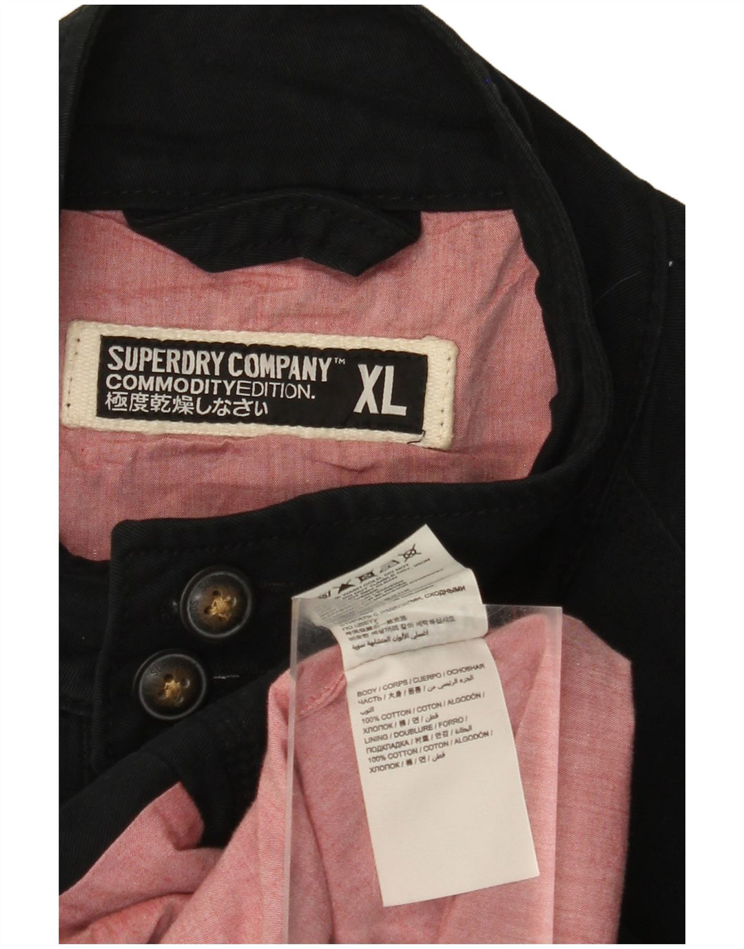 SUPERDRY Bomberjakke til mænd UK 42 XL Marineblå Bomuld