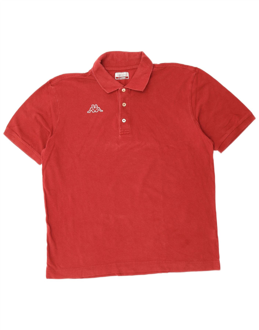 KAPPA Polo Shirt til mænd XL Rød Bomuld