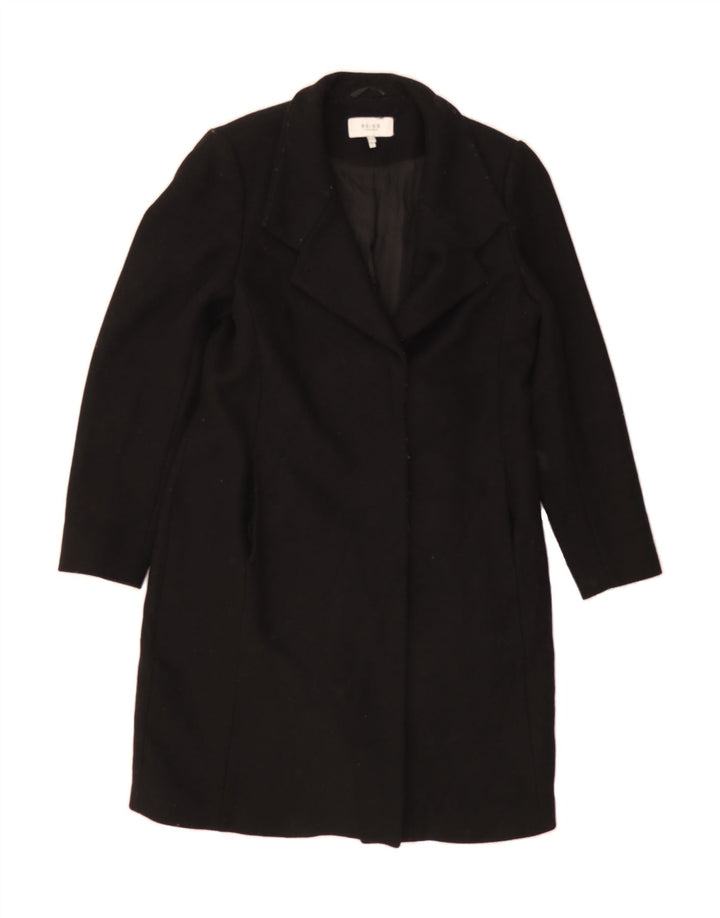 REISS Womens Overcoat UK 12 Medium Black Wool Vintage Reiss and Second-Hand Reiss from Messina Hembry 