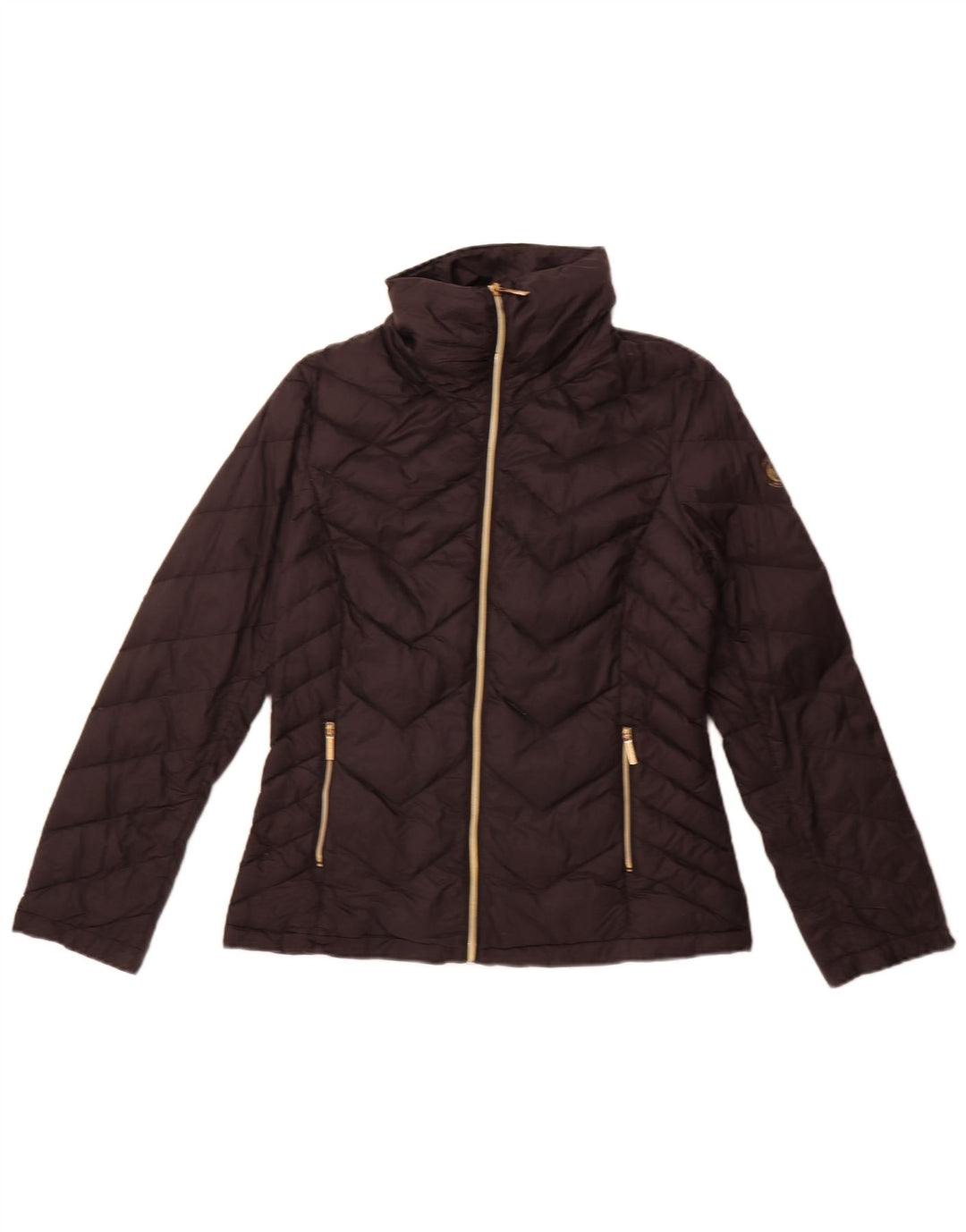 Michael Kors Dame Polstret Jakke UK 14 Medium Sort Nylon