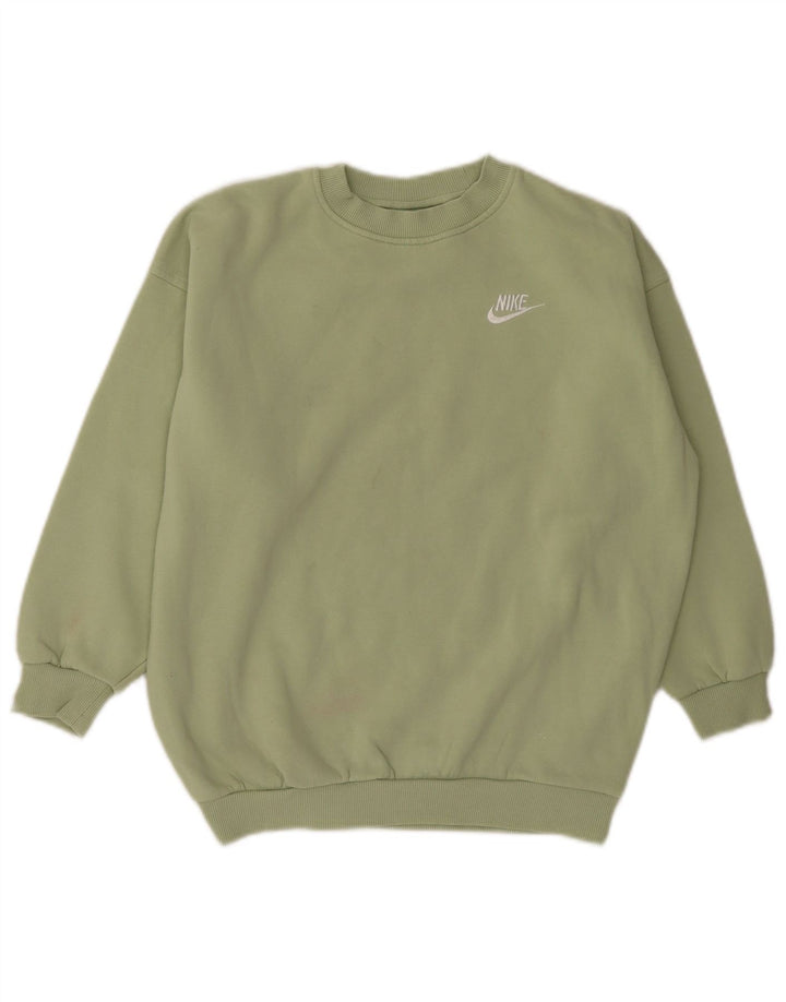 Nike Girl Sweatshirt Jumper 10-11 år Medium Grøn Bomuld