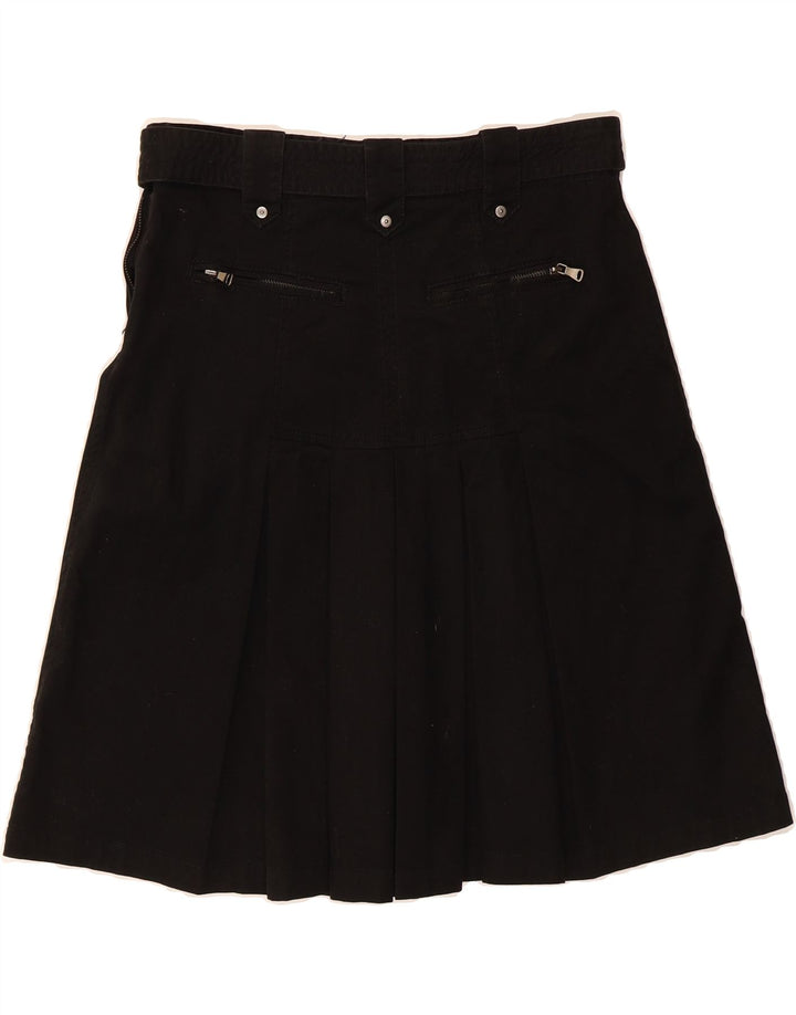 BEST COMPANY Womens A-Line Skirt IT 42 Medium W30  Black Cotton Vintage Best Company and Second-Hand Best Company from Messina Hembry 