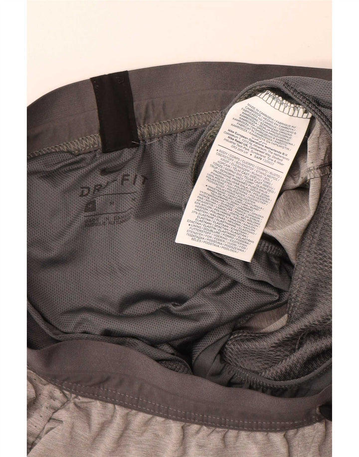Nike Herre Dri Fit sportsshorts mellemgrå polyester