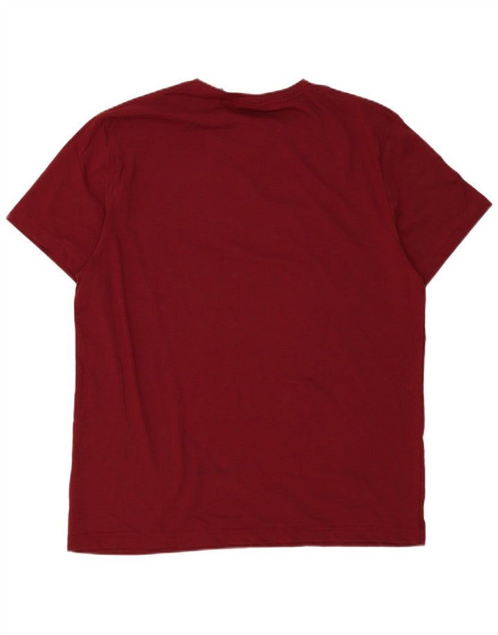 Gant Herre T-Shirt Top 2XL Bourgogne bomuld