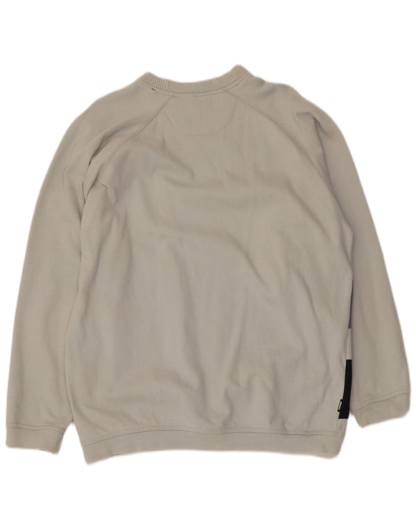 Ellesse Herre Sweatshirt Jumper Medium Blå Stribet Bomuld