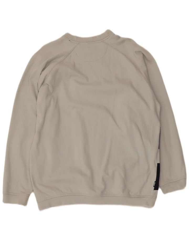Ellesse Herre Sweatshirt Jumper Medium Blå Stribet Bomuld
