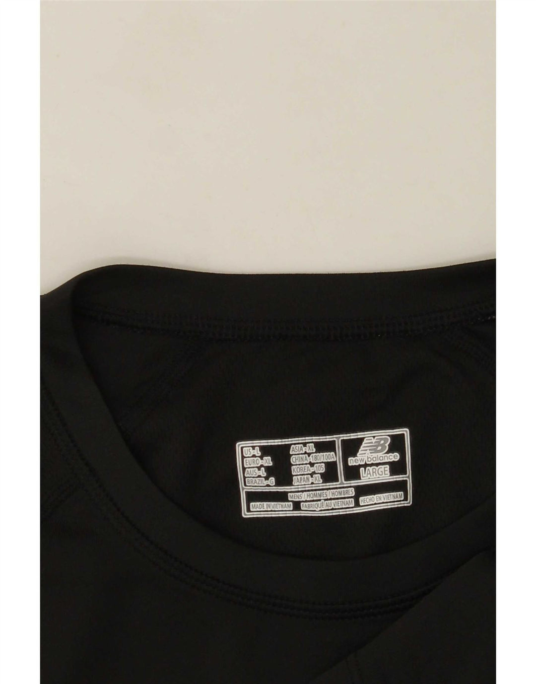 New Balance Herre T-Shirt Top Stor Sort