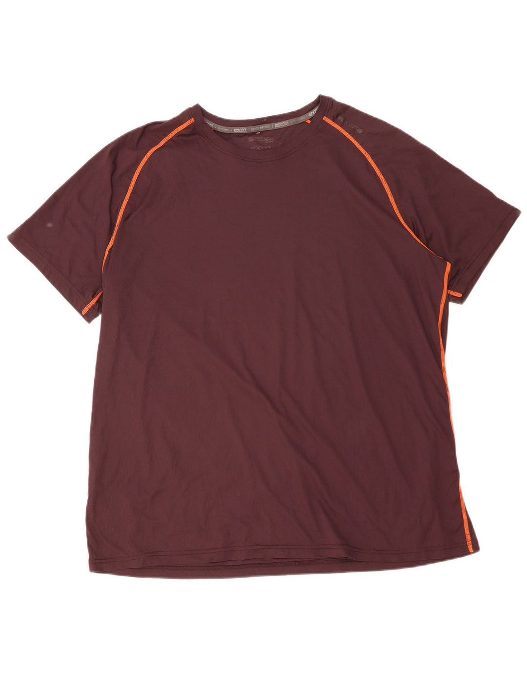 Mountain Warehouse Herre T-Shirt Top XL Maroon Polyester