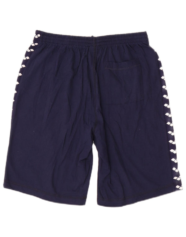 Arena Womens S.S. Lazio grafiske sportsshorts UK 18 XL marineblå bomuld