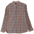 Hugo Boss Herre Regular Fit skjorte XL brun ternet bomuld