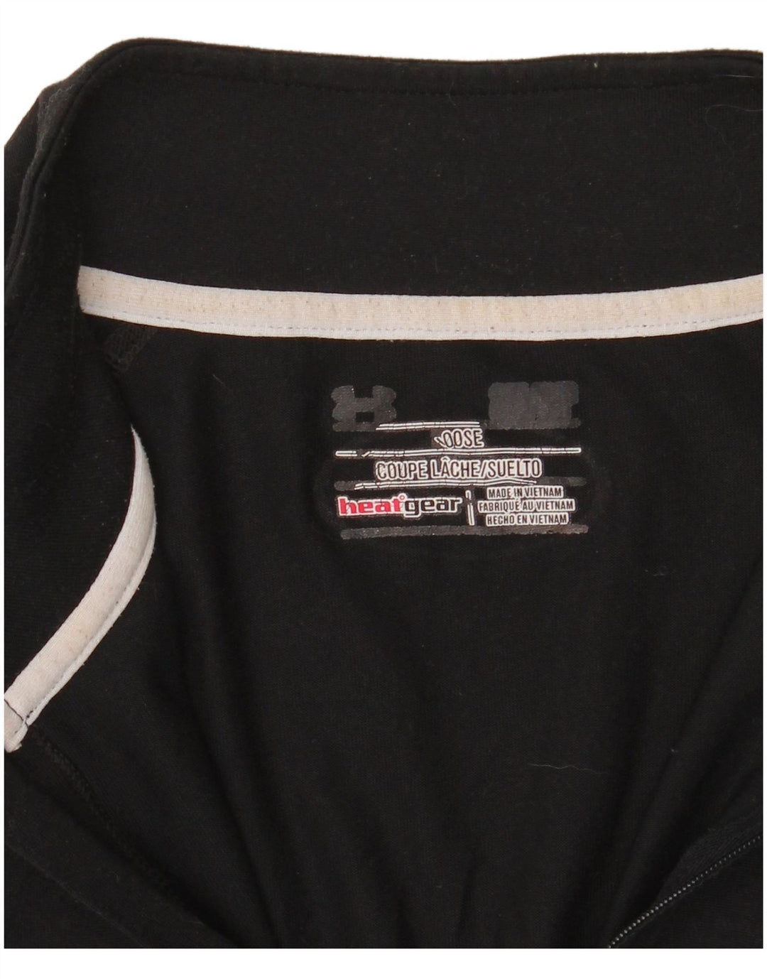 Under Armour Herre Heat Gear Zip Neck Pullover Træningsdragt Top Medium Sort