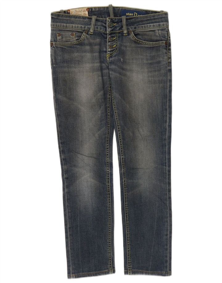 Dondup Dame Straight Jeans W29 L28 Blå Bomuld