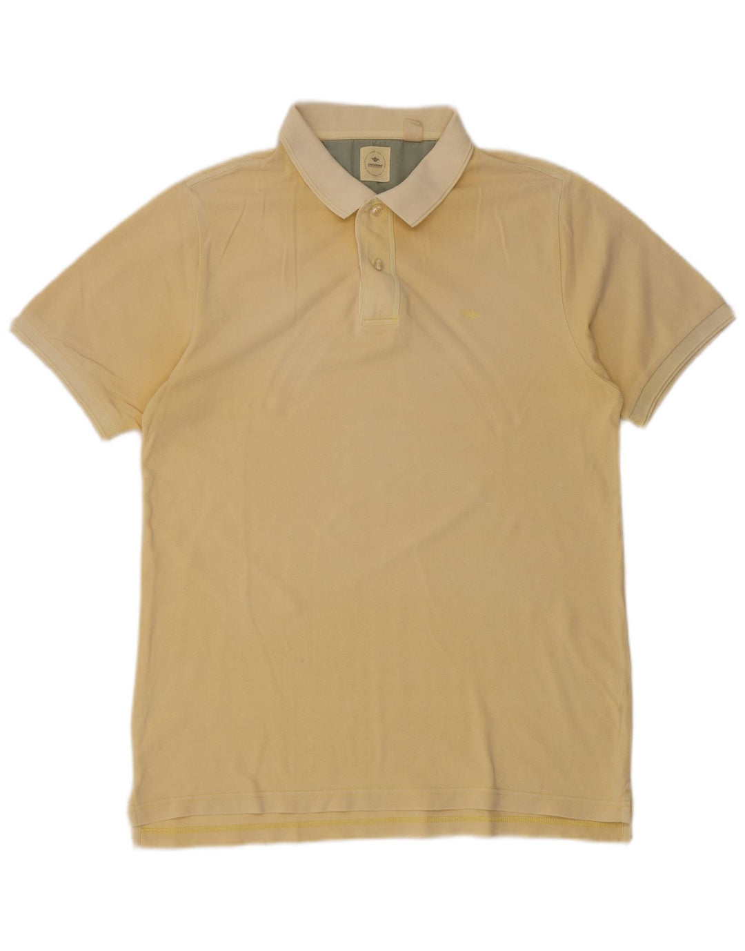 DOCKERS Mens Polo Shirt Large Yellow