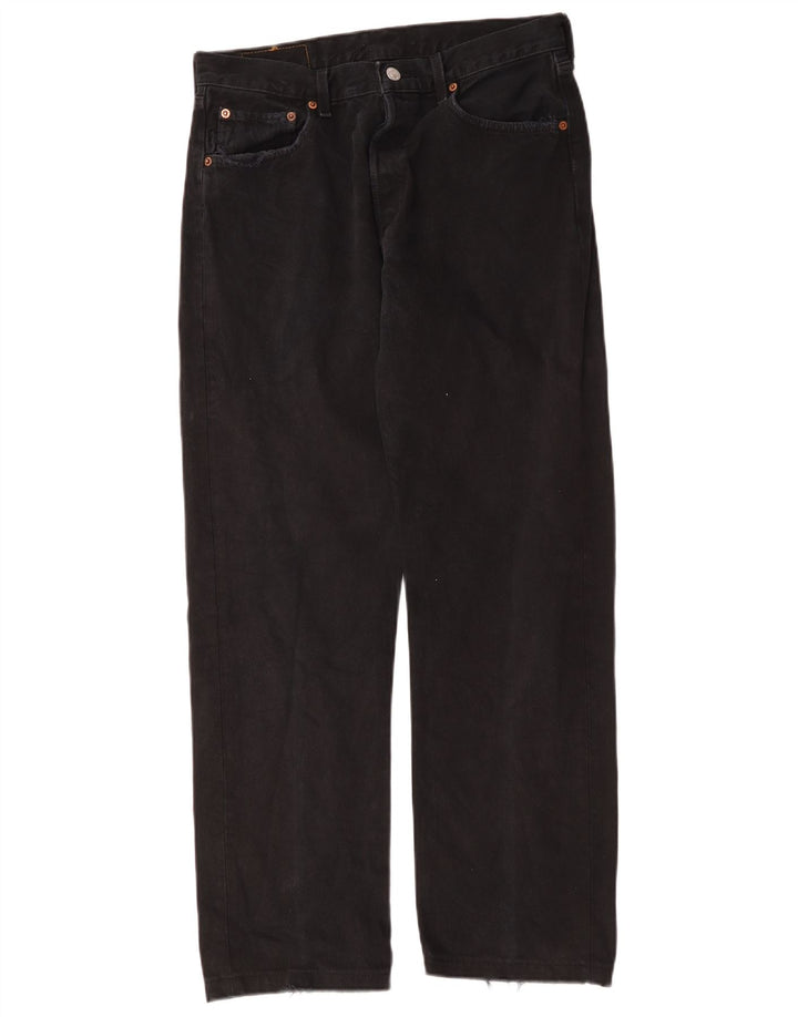 Levi's Womens 501 W32 L29 Sort bomuld