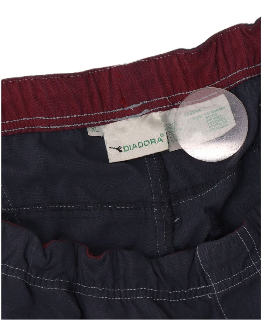 Diadora Herre Bermuda Sportshorts XL Marineblå polyamid