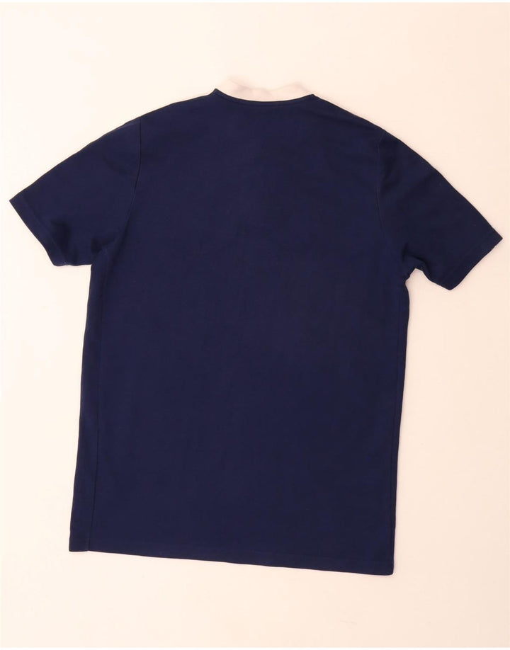 ADIDAS Herre Leeds united football club T-shirt Top Medium Marineblå Bomuld