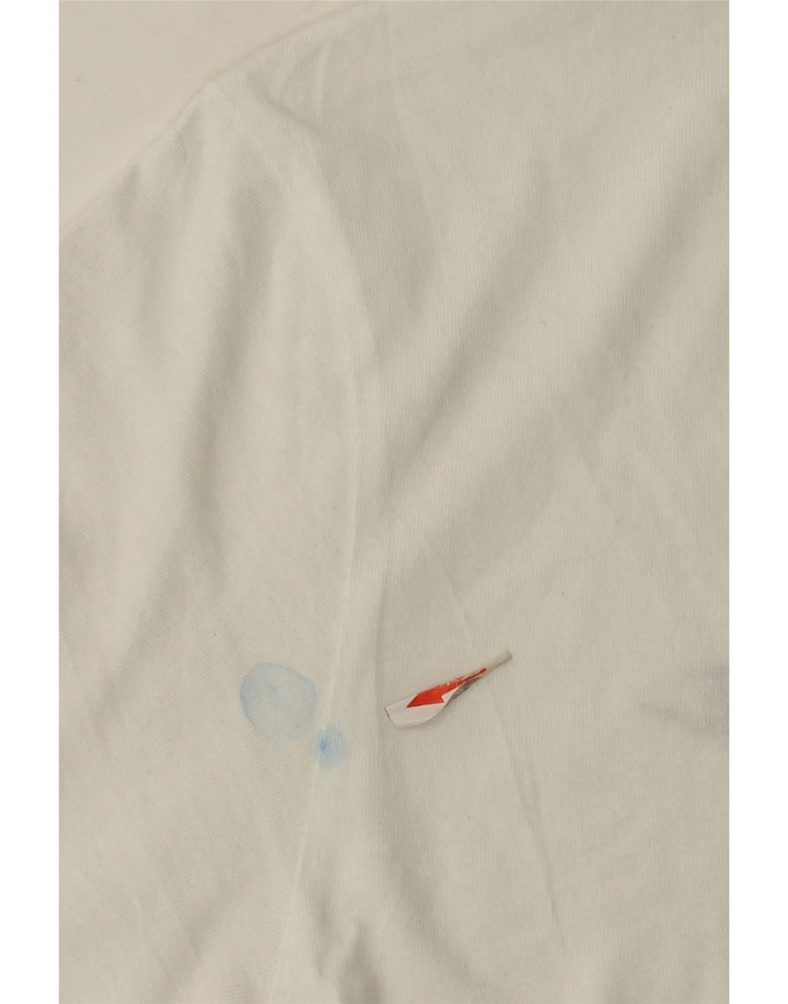 Nike T-shirt top til mænd, lille hvid bomuld