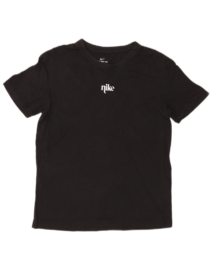Nike grafisk T-shirt top til mænd, lille sort bomuld