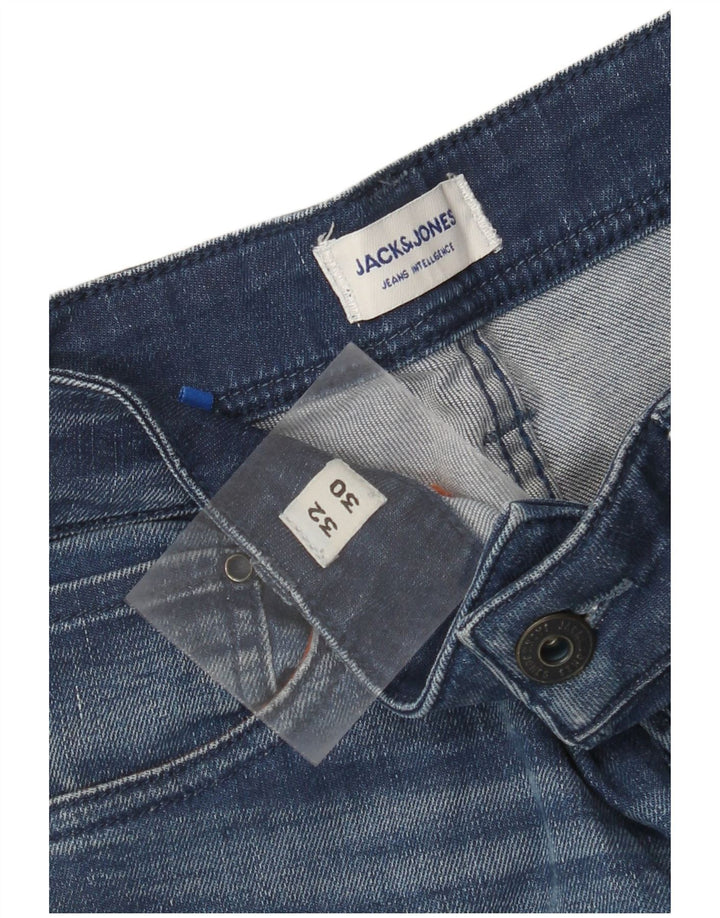 JACK & JONES Herre Tim Straight Jeans W32 L30 Blå