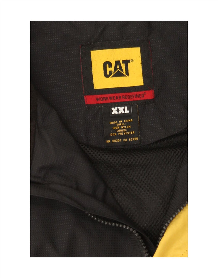 CAT Regnjakke til mænd UK 44 2XL Sort Nylon
