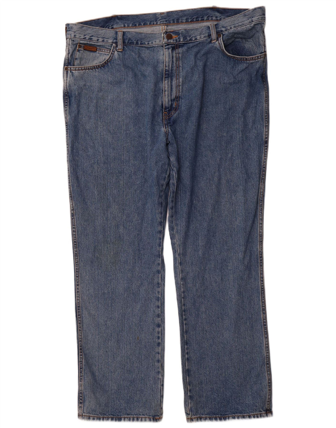 WRANGLER Herre Texas Straight Jeans W42 L30 Blå Bomuld