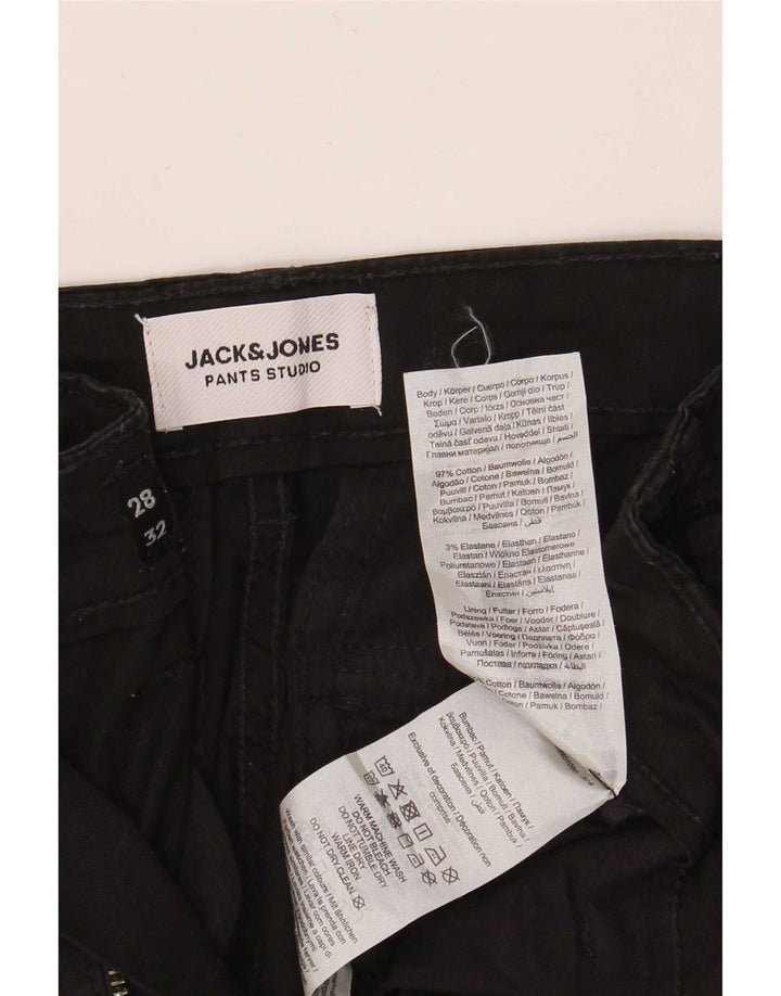 Jack & Jones Herre Slim Cargo Bukser W28 L32 Sort Bomuld