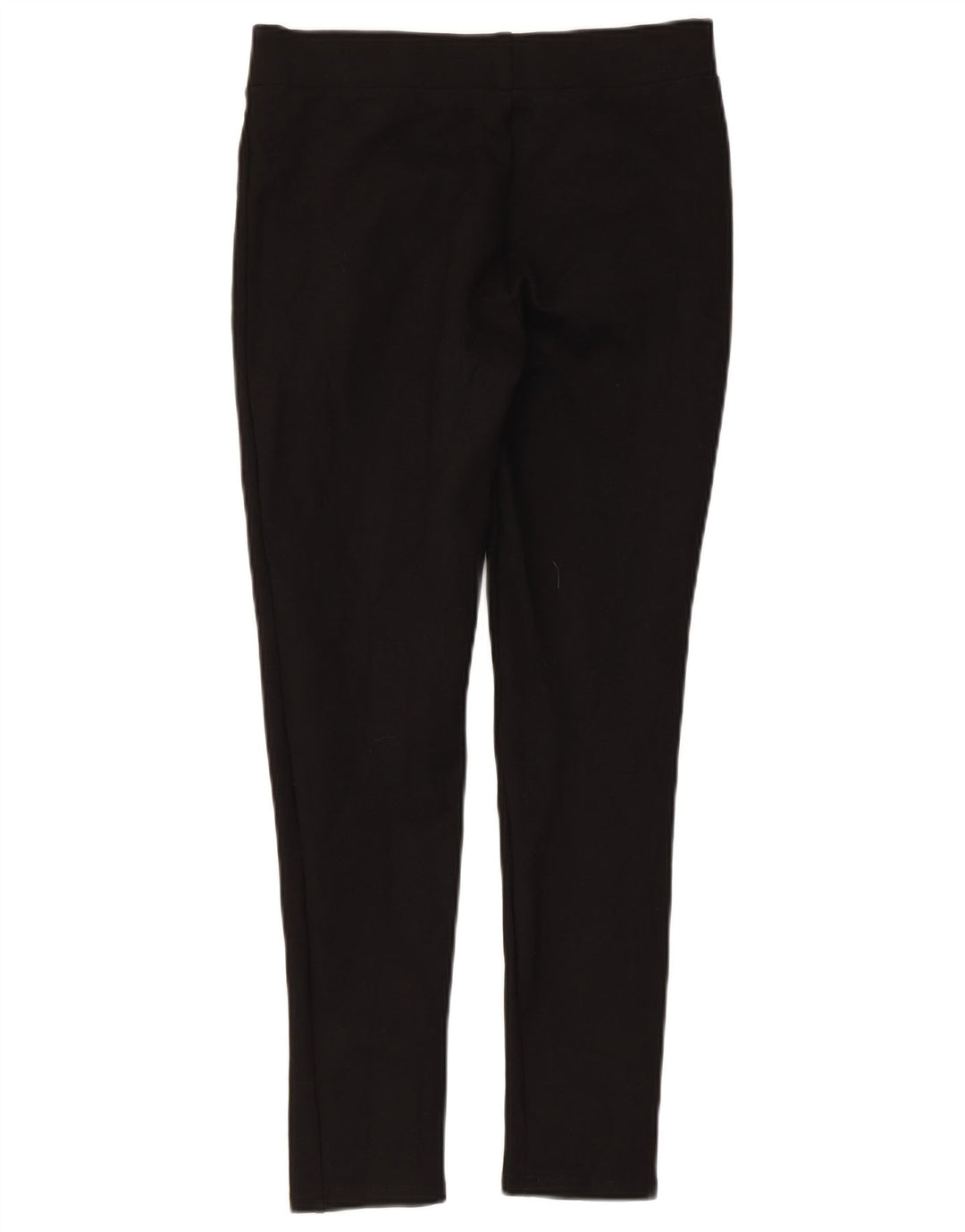 Zara Dame Slim Cropped Trousers Medium W28 L25 Sort Viscose