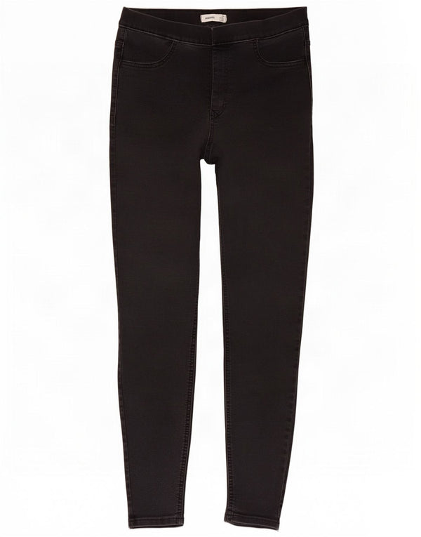 Marks & Spencer Dame Jegging Jeans UK 12 Medium W30 L27 Sort Bomuld