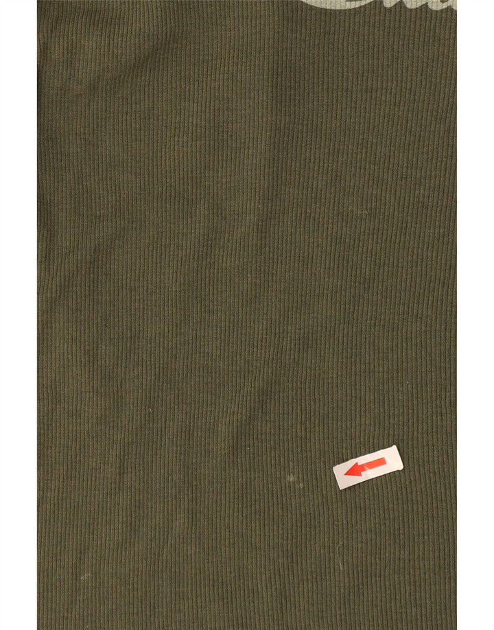 Champion Kvinder Grafisk Vest Top UK 18 XL Khaki Polyester