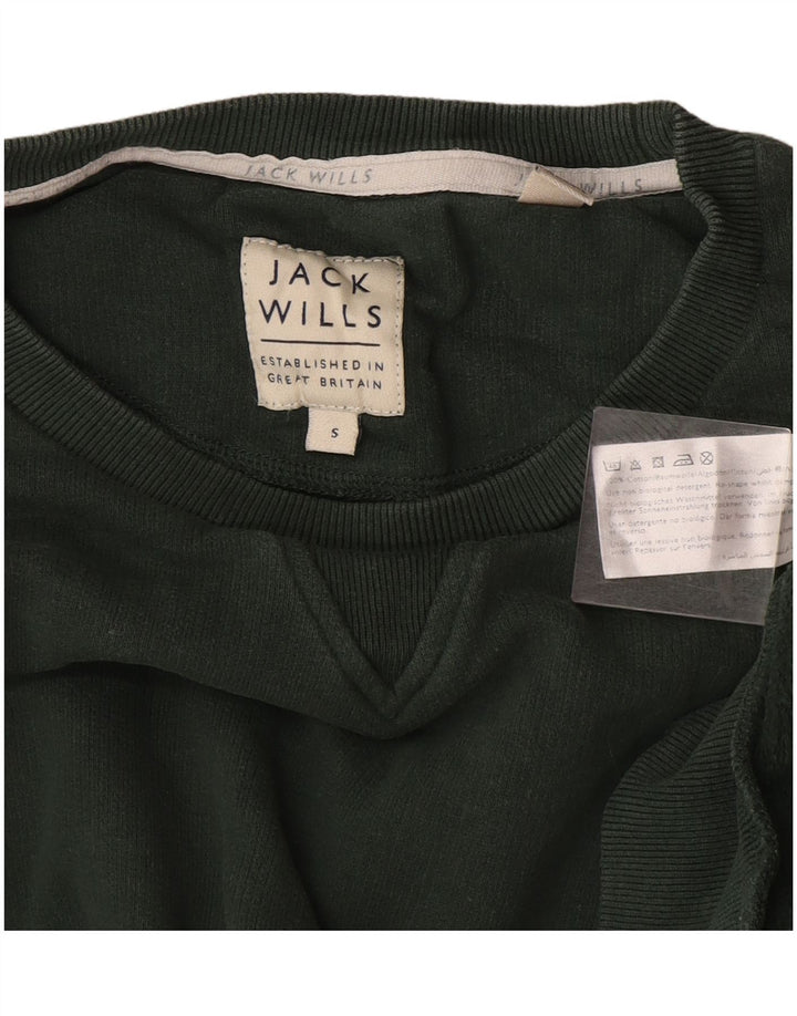 Jack Wills Herre Sweatshirt Jumper Lille Grøn Bomuld