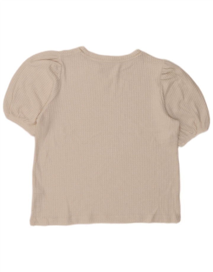 Marks & Spencer Damebluse Top UK 14 Medium White Viscose