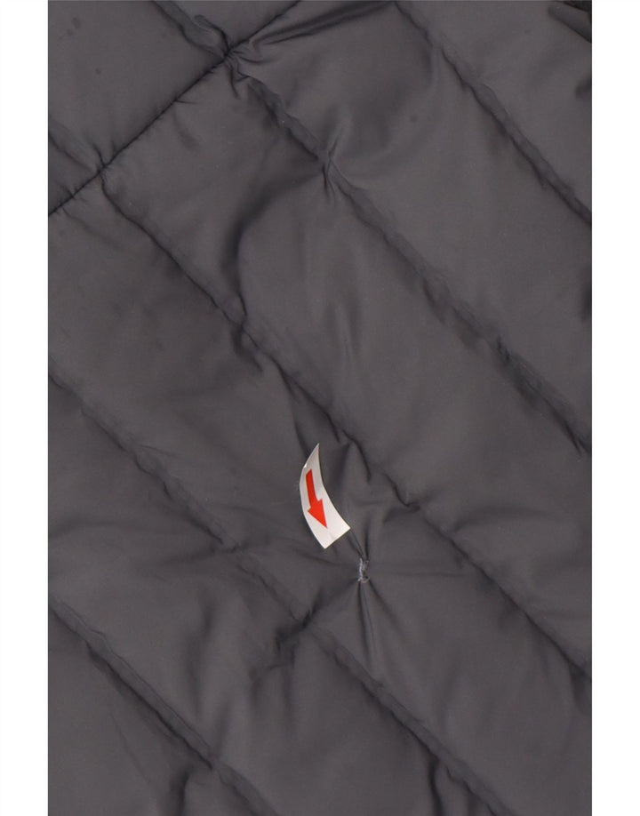 ADIDAS Polstret jakke med hætte til mænd UK 38 Medium Grey Polyester