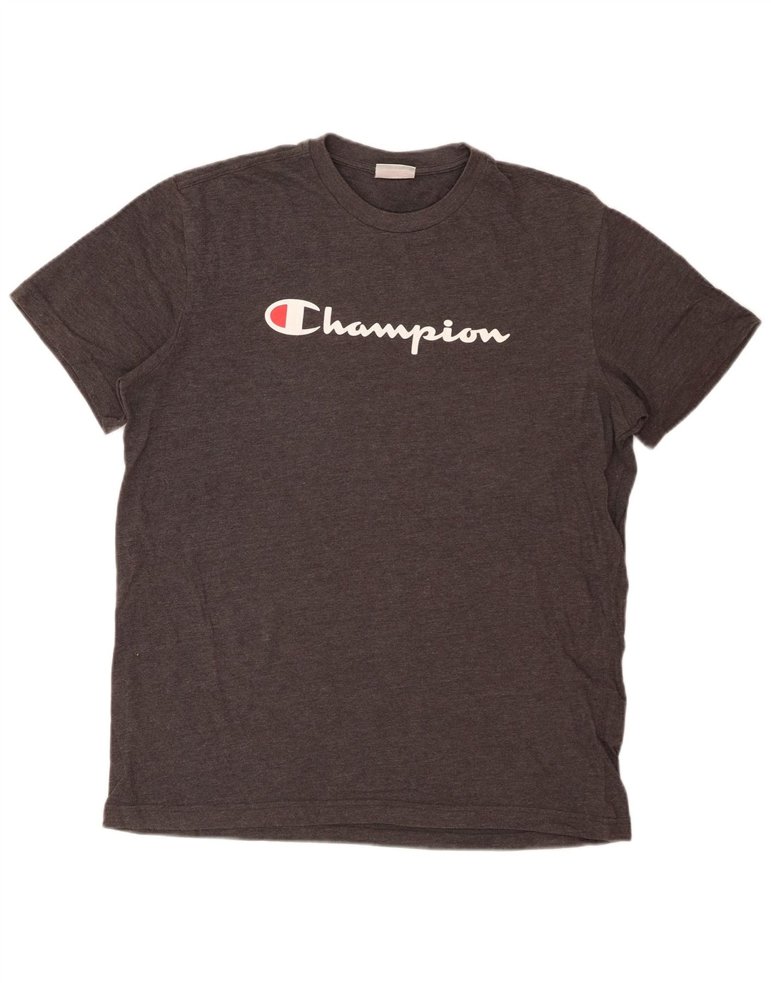 CHAMPION Mens Graphic T-Shirt Top 2XL Grey Cotton