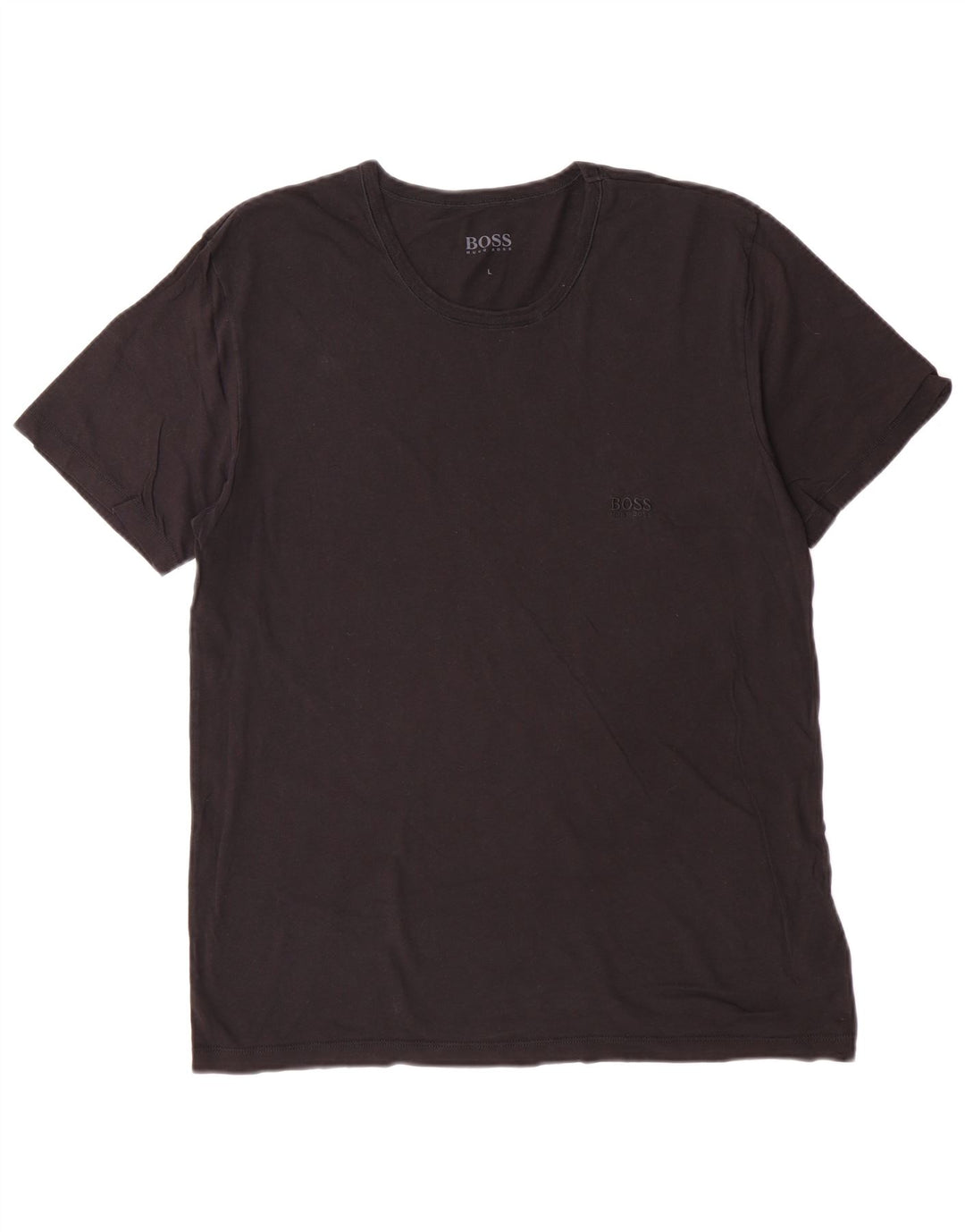 Hugo Boss Herre T-Shirt Top Stor Sort Bomuld