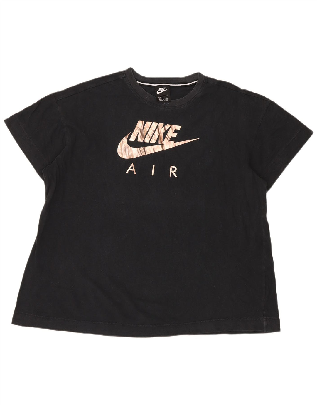 NIKE Oversized grafisk T-shirt top DK 10 Lille sort