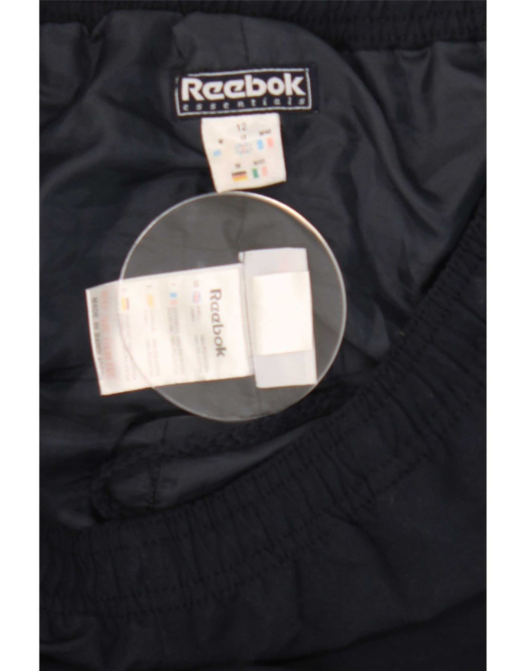Reebok Træningsdragtsbukser til kvinder UK 12 Medium Navy Blue Polyester